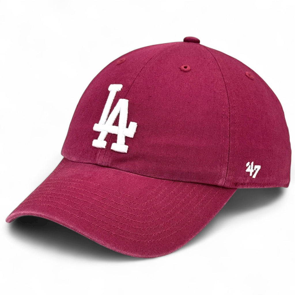 Los Angeles Dodgers 47 Brand Clean Up Cap - Cardinal