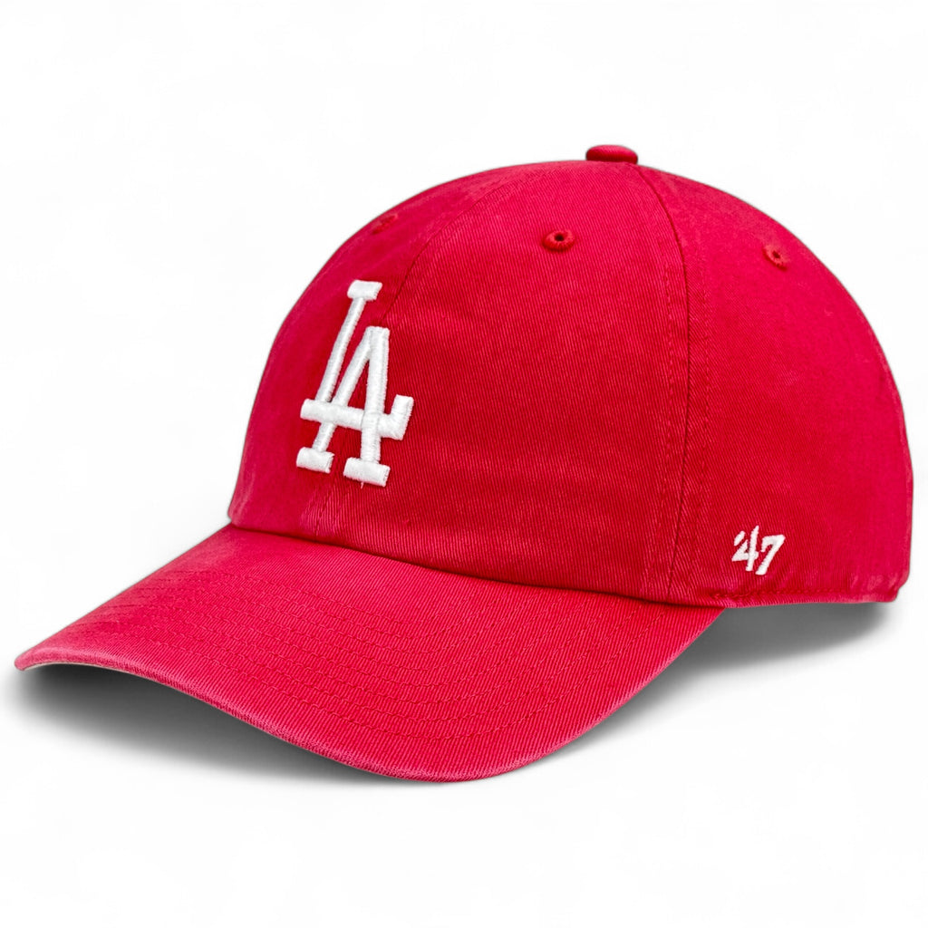 Los Angeles Dodgers 47 Brand Clean Up Cap - Berry & Lime Undervisor