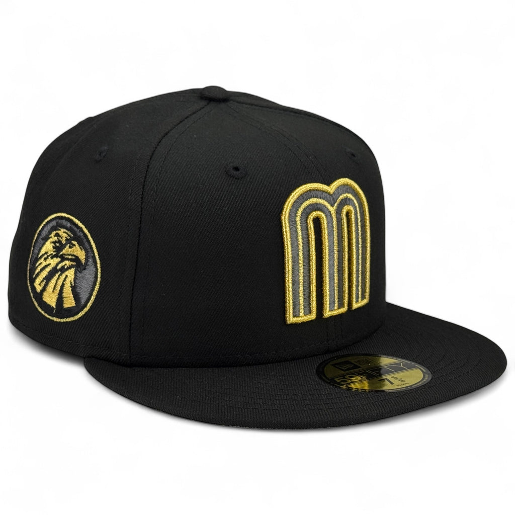 Mexico WBC 🇲🇽🏆 COPA ORO 🏆🇲🇽 New Era 59Fifty Fitted Hat - Black