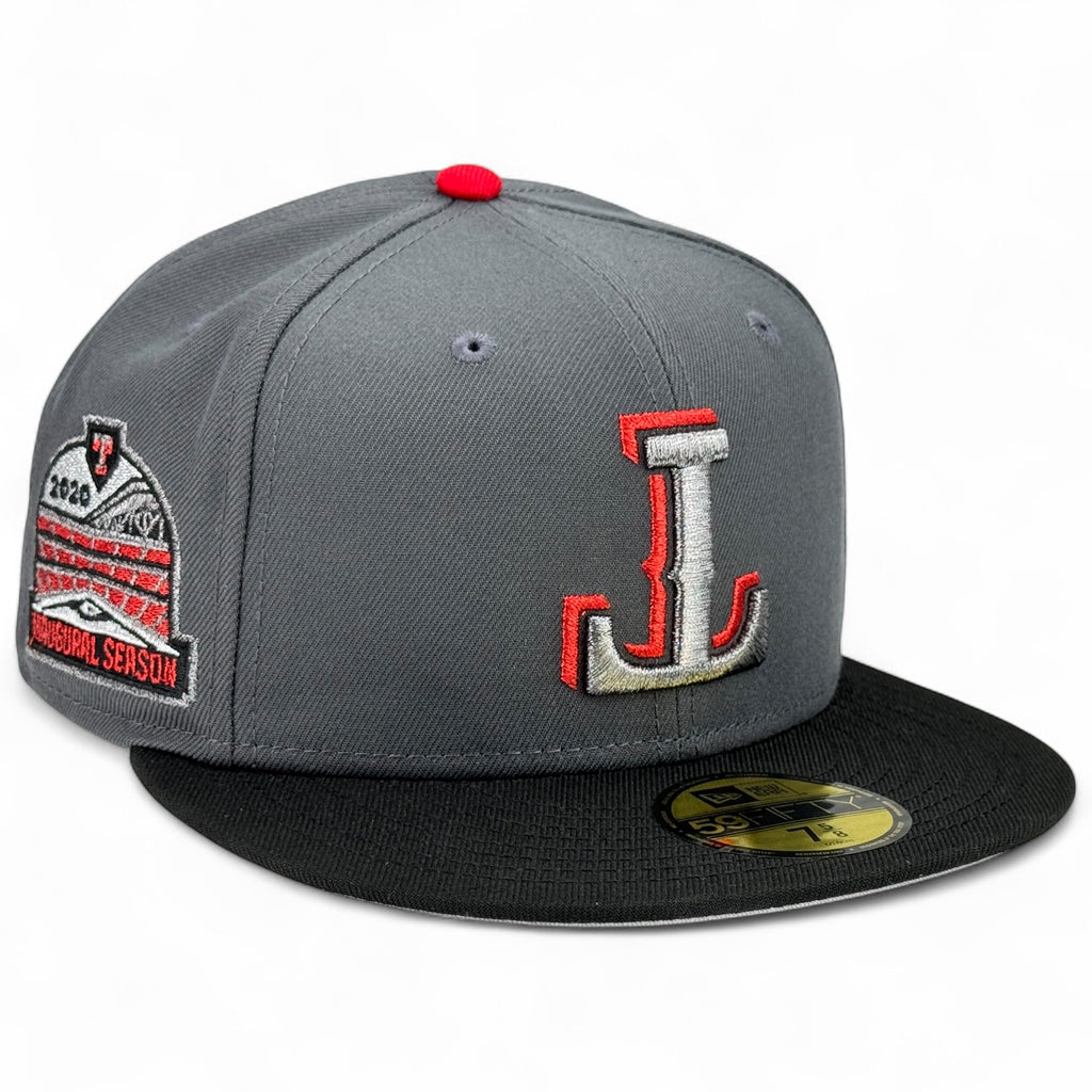 Texas Rangers 🤖 TEXAS-3500 🤖 New Era 59Fifty Fitted Hat - Graphite / Black