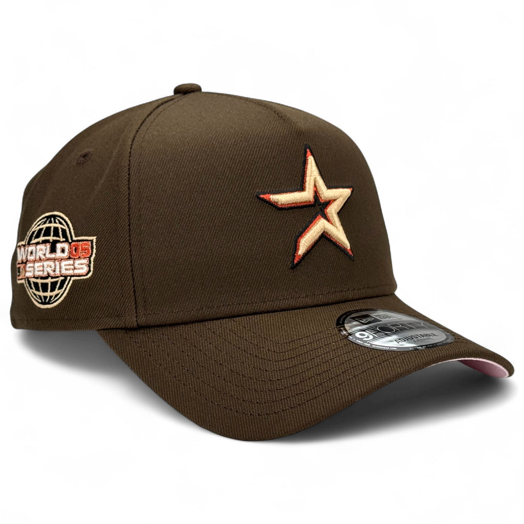 Houston Astros "2005 World Series" New Era 9Forty A-Frame Snapback Hat - Walnut