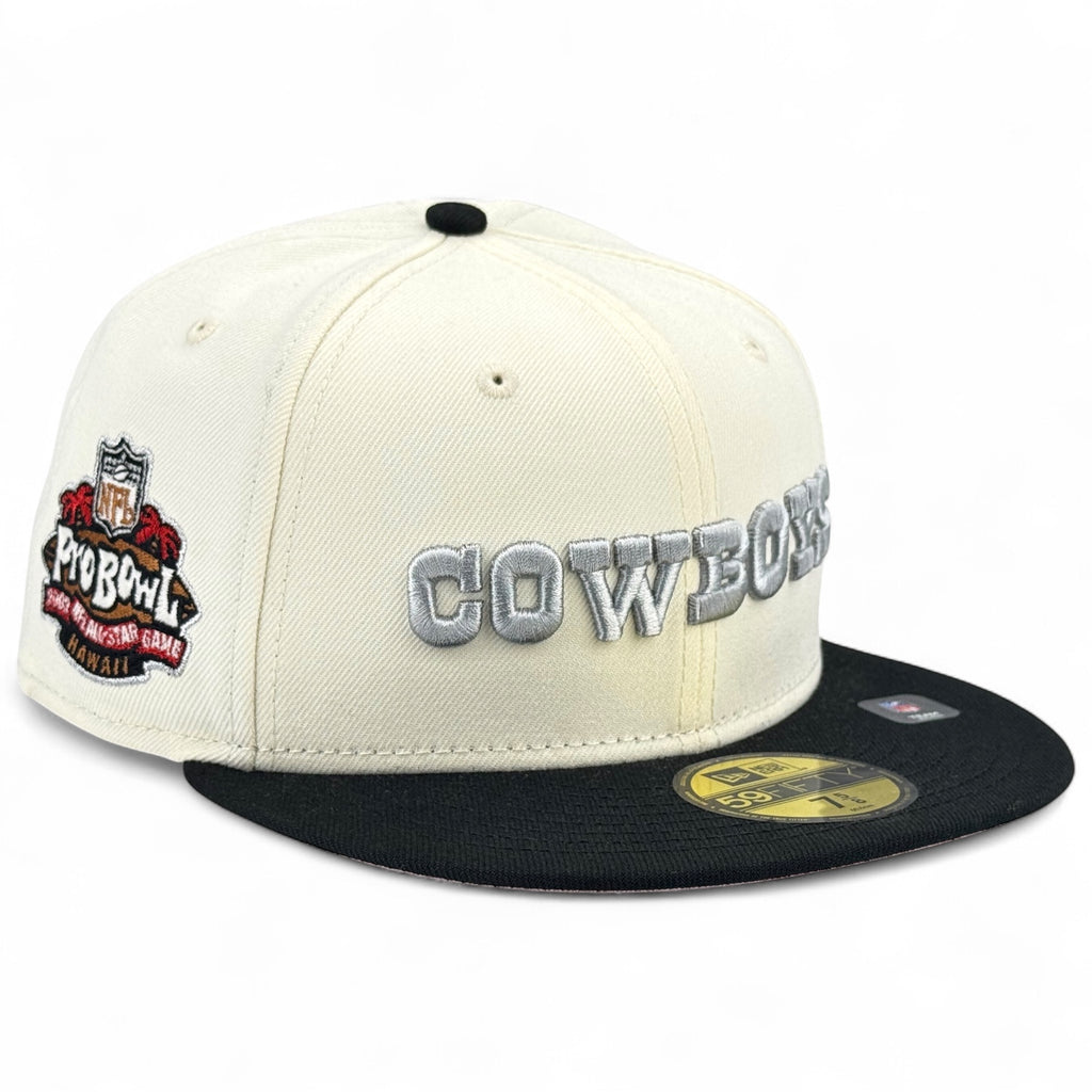 Dallas Cowboys 🤠 DEM BOYZ OF SUMMER 🤠 New Era 59Fifty Fitted Hat - Chrome White / Black