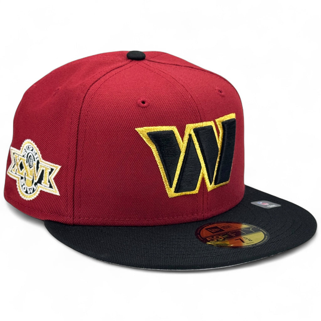 Washington Commanders 🏛️ CAPITAL REIGN 🏛️ New Era 59Fifty Fitted Hat - Brick Red / Black
