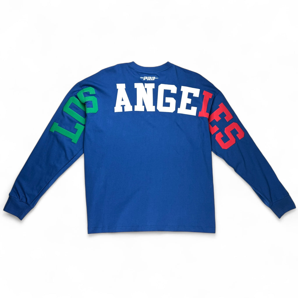 Los Angeles Dodgers Mexico Wingspan Drop Shoulder Pro Standard Long Sleeve Tee - Royal