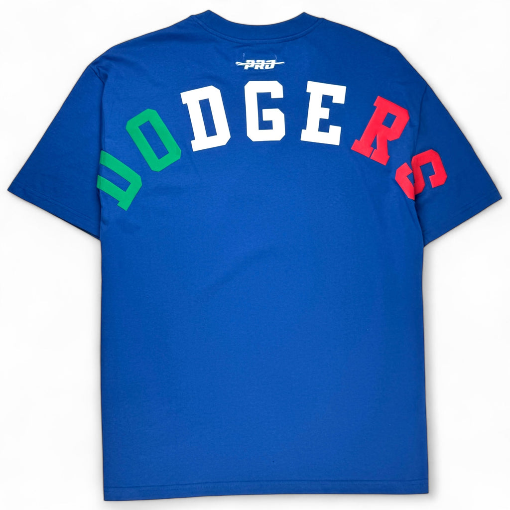 Los Angeles Dodgers Mexico Wingspan Cotton Jersey Drop Shoulder Pro Standard T-Shirt - Royal