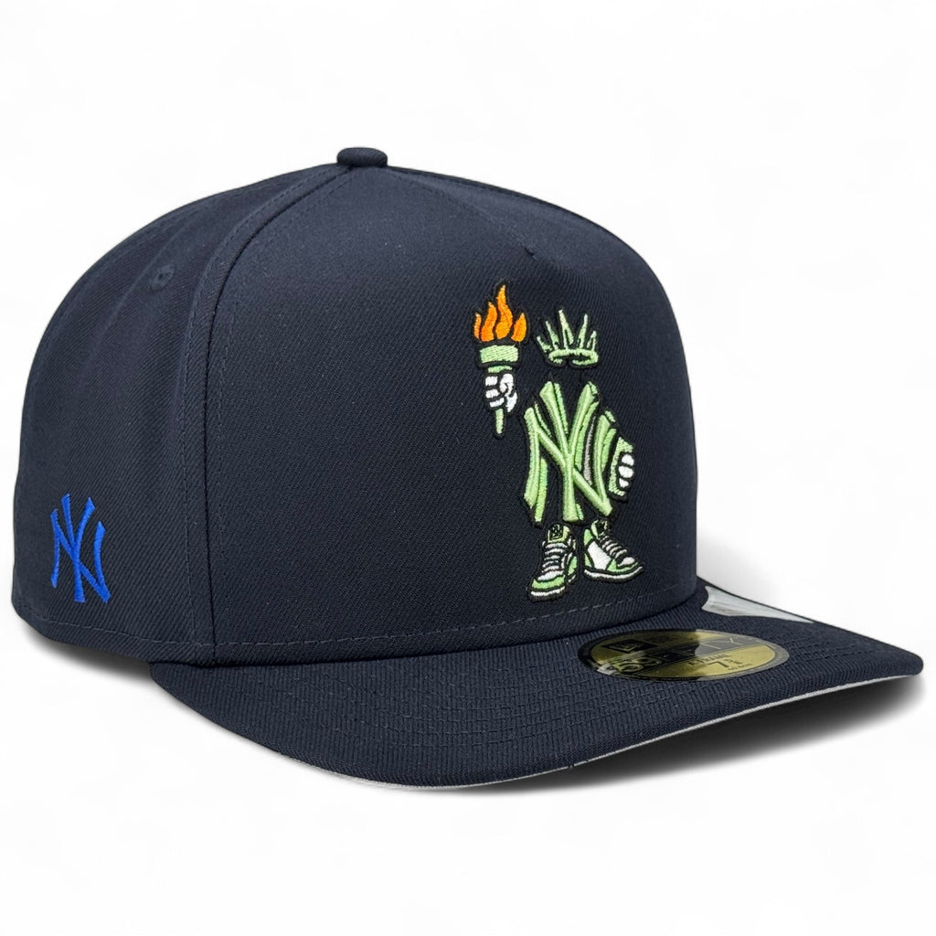 New York Yankees "Cartoon Pack" New Era 59FIFTY A-Frame Fitted Hat - Midnight Navy