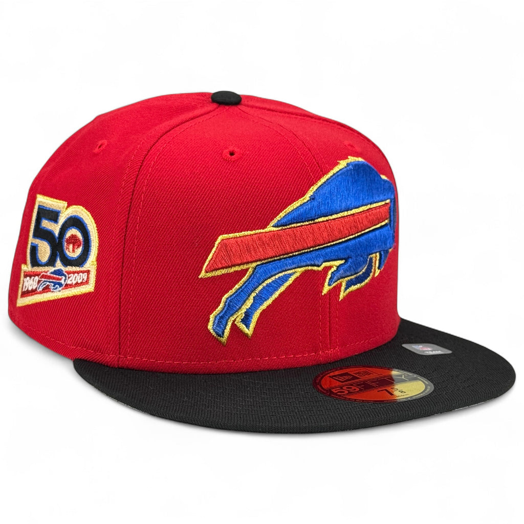 Buffalo Bills 🦬 RED MAFIA 🦬 New Era 59Fifty Fitted Hat - Red / Black