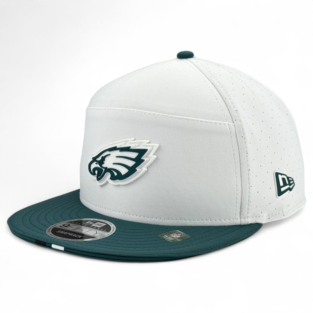 Philadelphia Eagles Training New Era Split Panel 9FIFTY Snapback