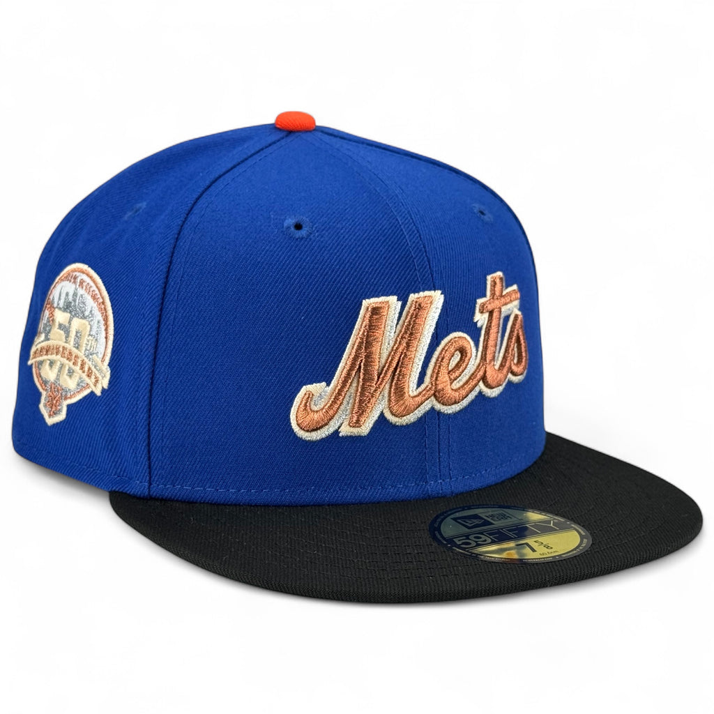 New York Mets 🍎 QUEENSBRIDGE METS 🗽 New Era 59Fifty Fitted Hat - Royal / Black