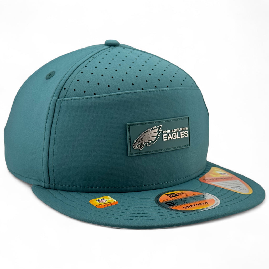 Philadelphia Eagles New Era 2025 Sideline Hot Weather Split Panel 9FIFTY Snapback