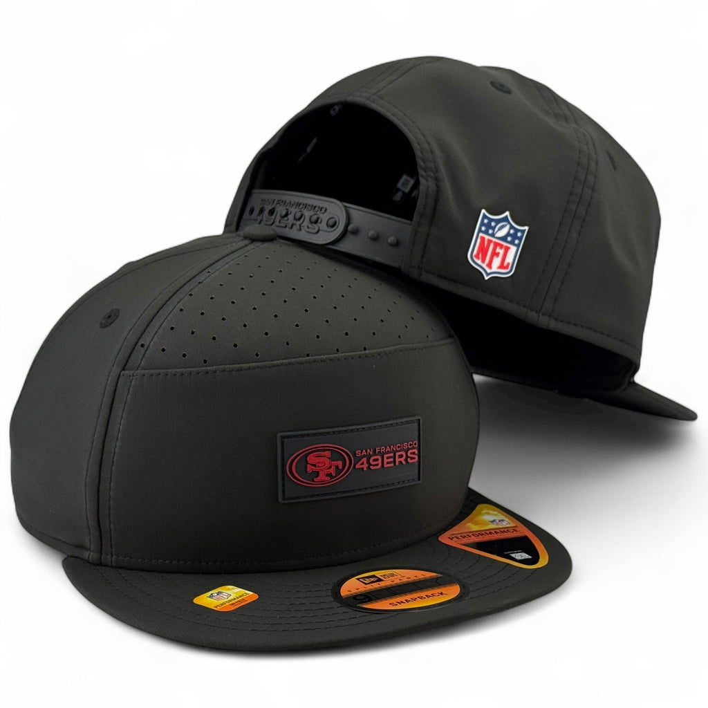 San Francisco 49ers New Era 2025 Sideline Hot Weather 9FIFTY Snapback - Black