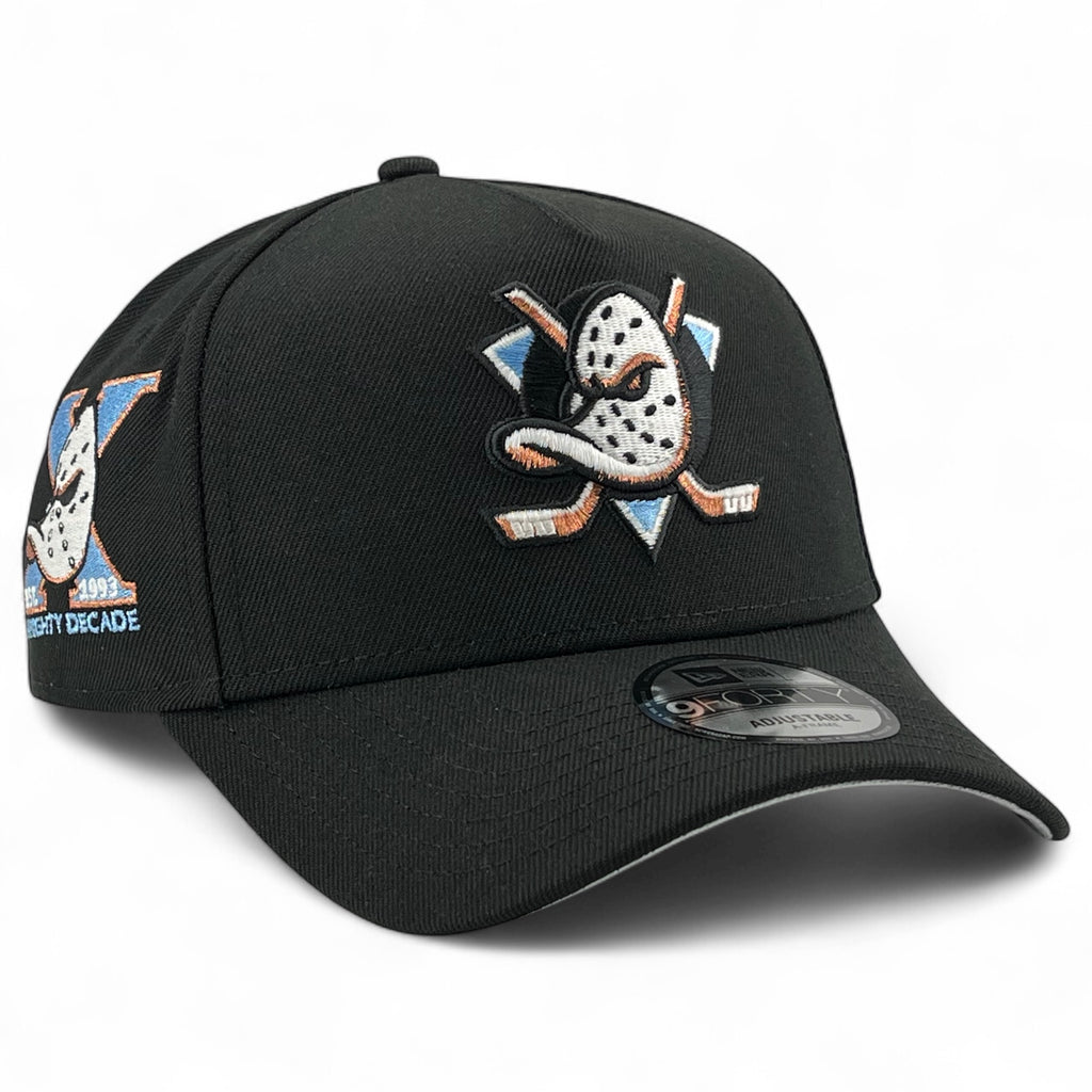 Anaheim Ducks "A Mighty Decade" New Era 9Forty A-Frame Snapback Hat - Black
