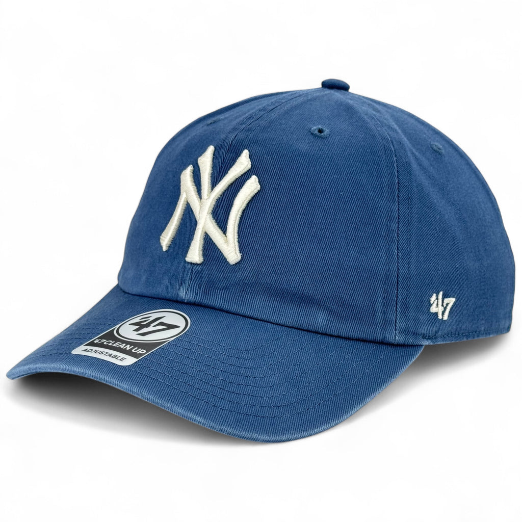 New York Yankees 47 Brand Clean Up Cap - Washed Blue