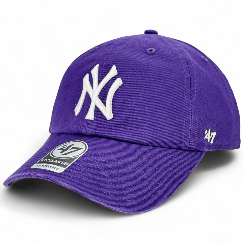New York Yankees 47 Brand Clean Up Cap - Purple