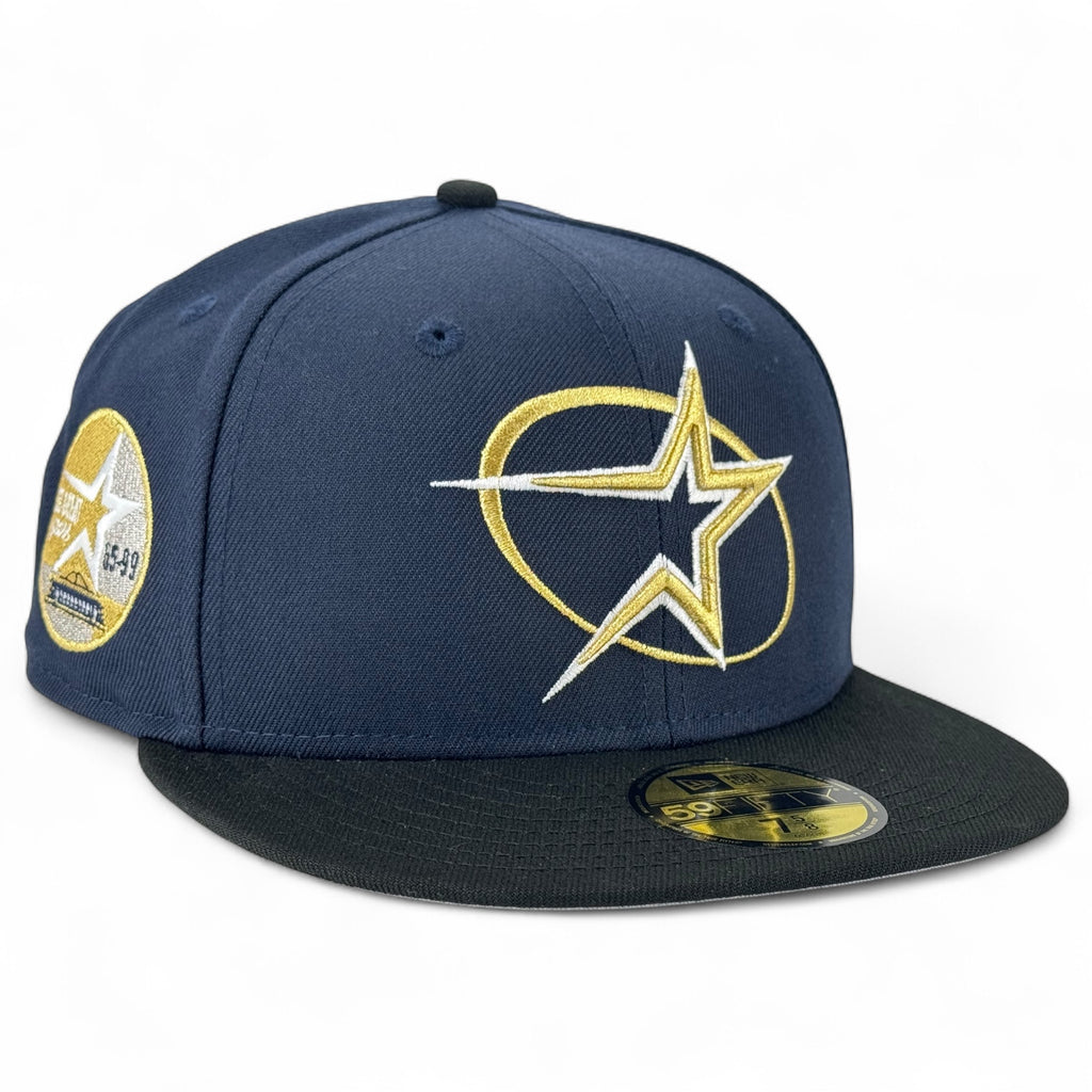 Houston Astros 💫 BIG SWING BAGGY 💫 New Era 59Fifty Fitted Hat - Navy / Black