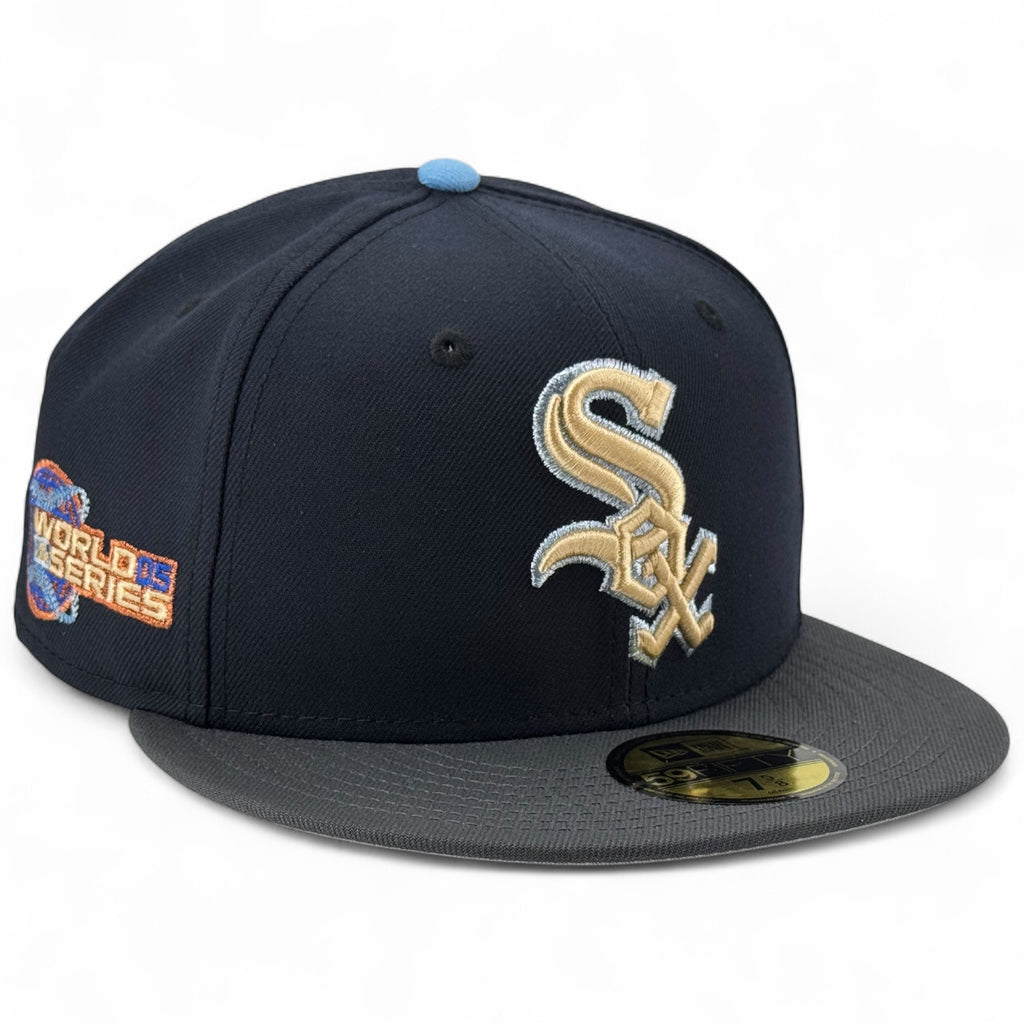 Chicago White Sox 🏔️🚬 SMOKE 🚬🏔️ New Era 59Fifty Fitted Hat - Navy / Graphite