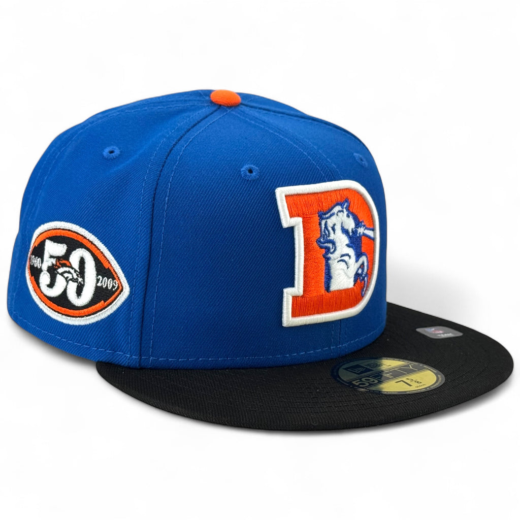 Denver Broncos 🐎 BRONCOS COUNTRY 🐎 New Era 59Fifty Fitted Hat - Royal / Black