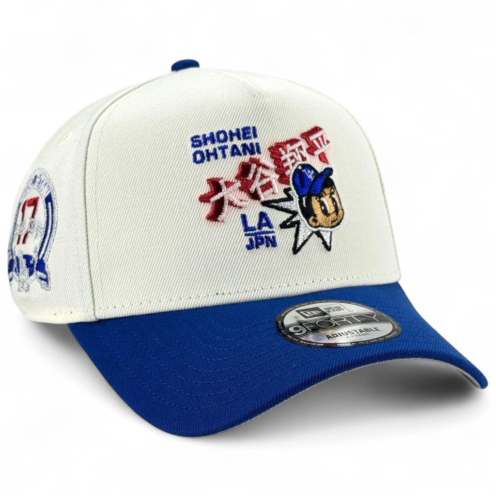 Los Angeles Dodgers "Ohtani Anime 17" New Era 9Forty A-Frame Snapback Hat - Chrome White / Royal