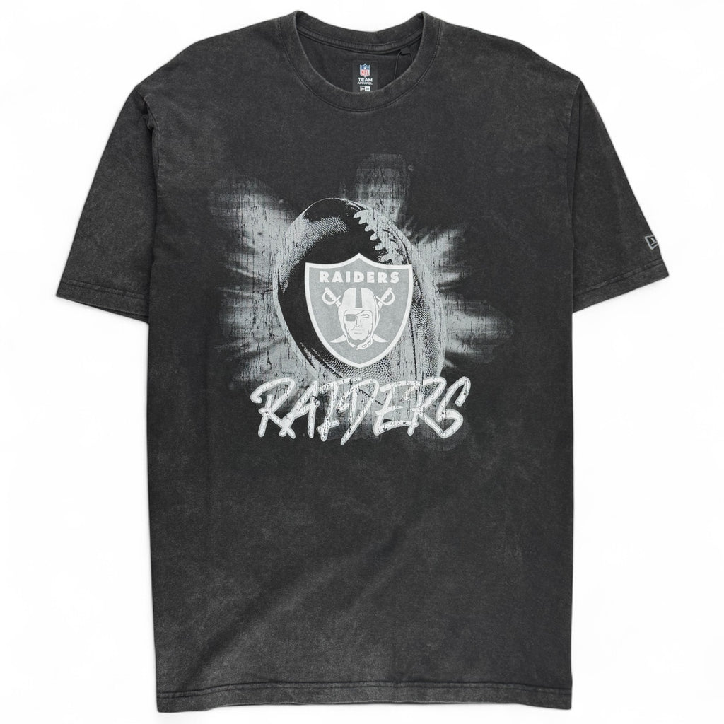 Las Vegas Raiders Graphic Acid Wash New Era T-Shirt