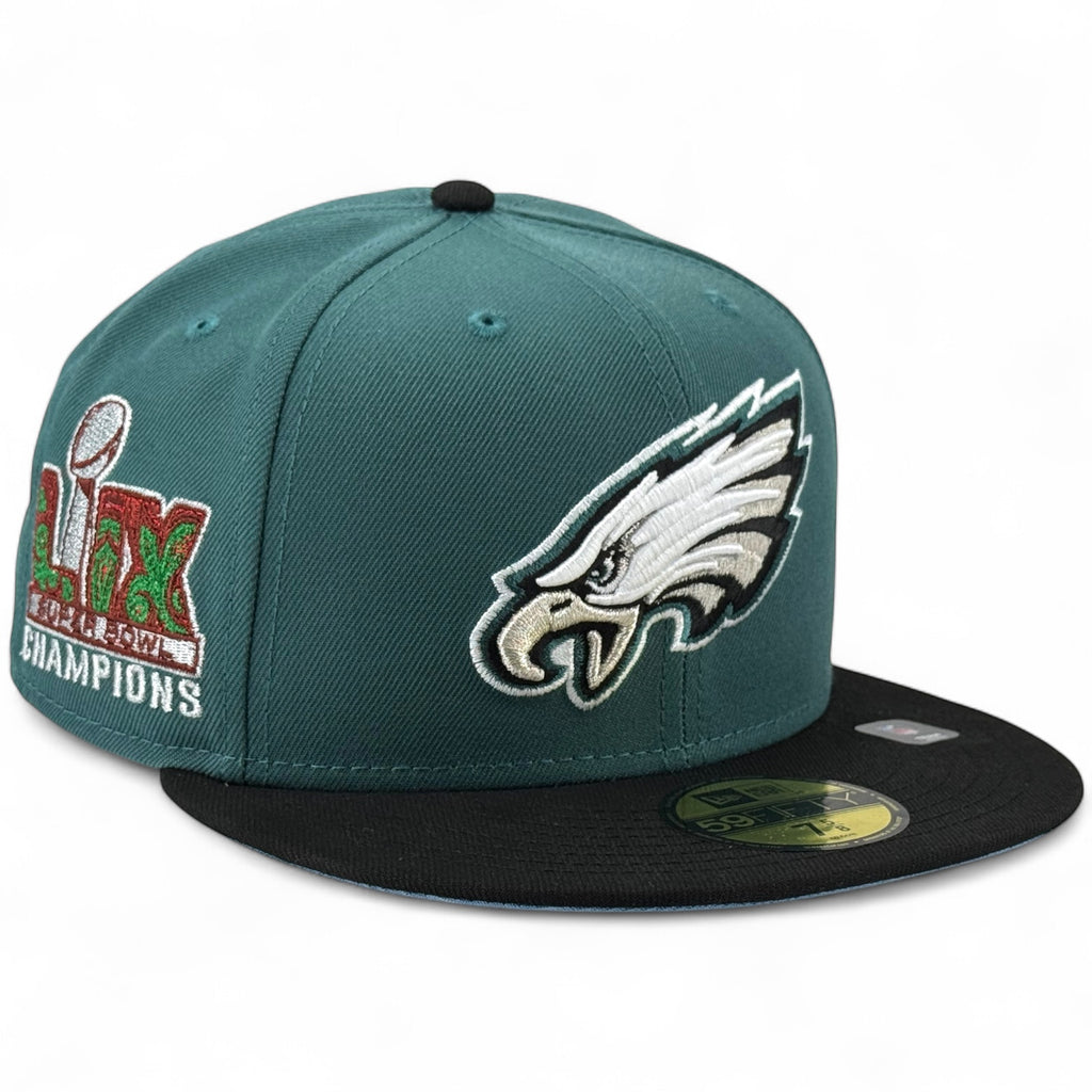 Philadelphia Eagles 🔔🦅 THE REDEMPTION 🦅🔔  New Era 59Fifty Fitted Hat - Pine Needle Green / Black