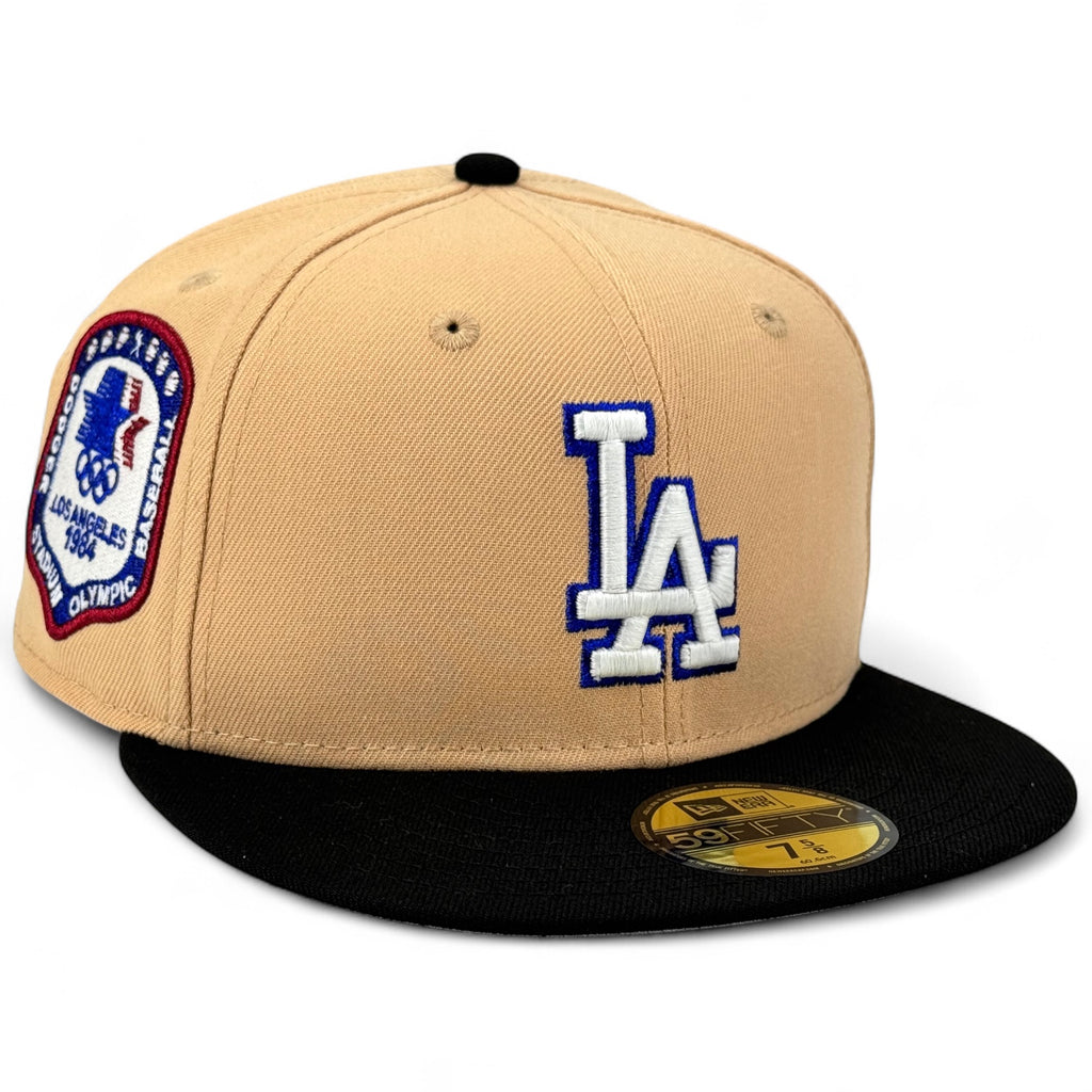 Los Angeles Dodgers 🏅 GOLD STANDARD 🏅 New Era 59Fifty Fitted Hat - Candied Pecan / Black