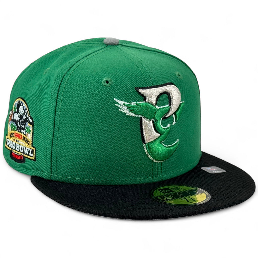 Philadelphia Eagles 🦅 SCOOP & SCORE 🦅 New Era 59Fifty Fitted Hat - Kelly Green / Black