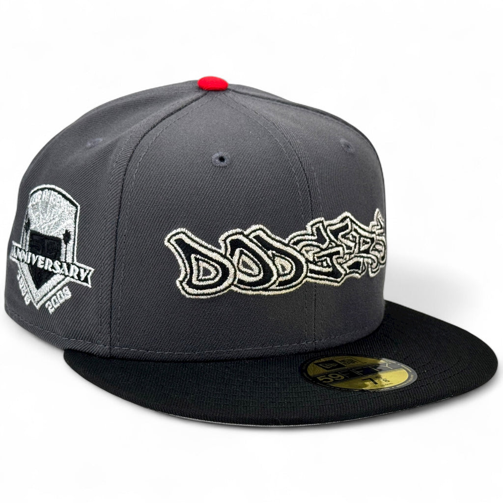 Los Angeles Dodgers 🎤 DOOM 🎤 New Era 59Fifty Fitted Hat - Graphite / Black