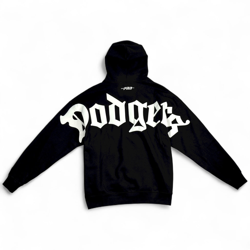 Los Angeles Dodgers ✨ DODGERLAND ✨ Wingspan Drop Shoulder Fleece Pullover Hoodie Sweater - Black