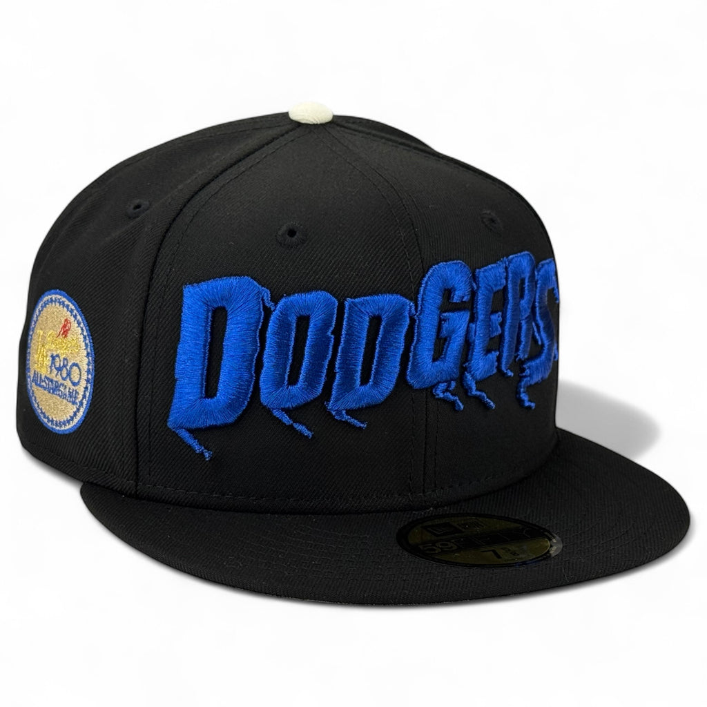 Los Angeles Dodgers ❄️ SNOWFALL ❄️ "Cinema & Chill Pack" New Era 59Fifty Fitted Hat - Black