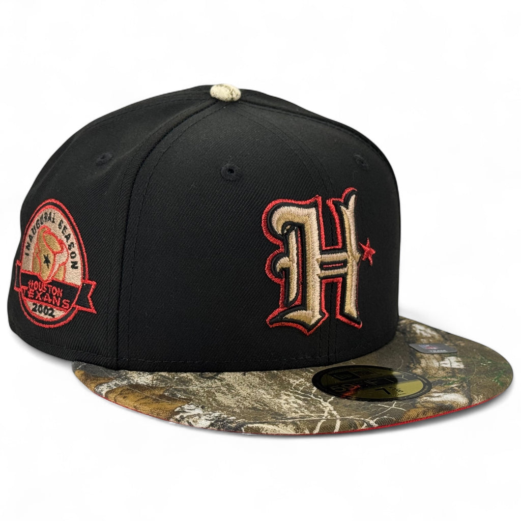Houston Astros 🏇 HOLLOW HTOWN 🏇 New Era 59Fifty Fitted Hat - Black / Real Tree Edge
