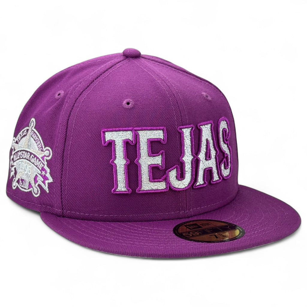 Texas Rangers 💜 LA REINA DE TEJAS 👑 New Era 59Fifty Fitted Hat - Sparkling Grape Purple