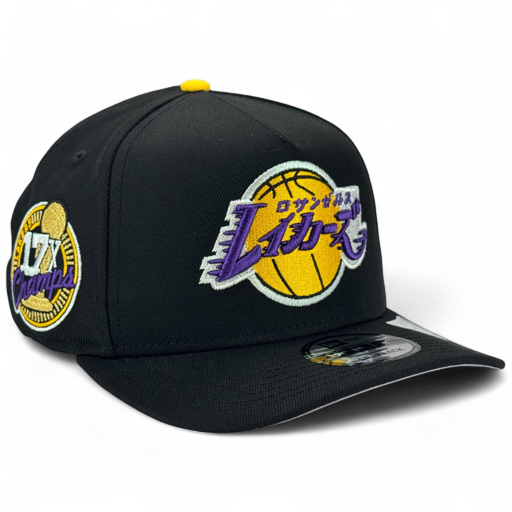 Los Angeles Lakers Katakana New Era 9FIFTY A-Frame Snapback - Black