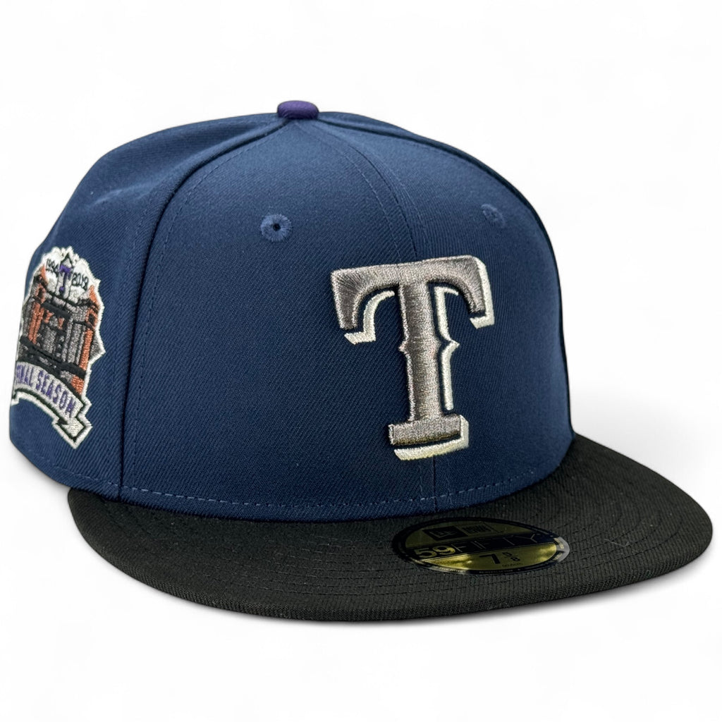 Texas Rangers ✨👯‍♀️TWITCHES 2 👯‍♂️✨ 🏔️ RUSHMORE HALLOWEEN 🏔️ New Era 59Fifty Fitted Hat - Navy / Black
