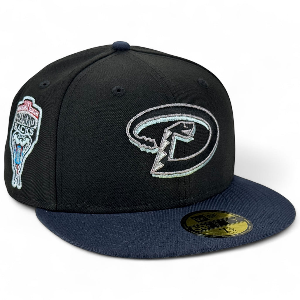 Arizona Diamondbacks 🐲 ⚫️ NIGHT & LIGHT FURY ⚪️🐲 New Era 59Fifty Fitted Hat - Black / Navy