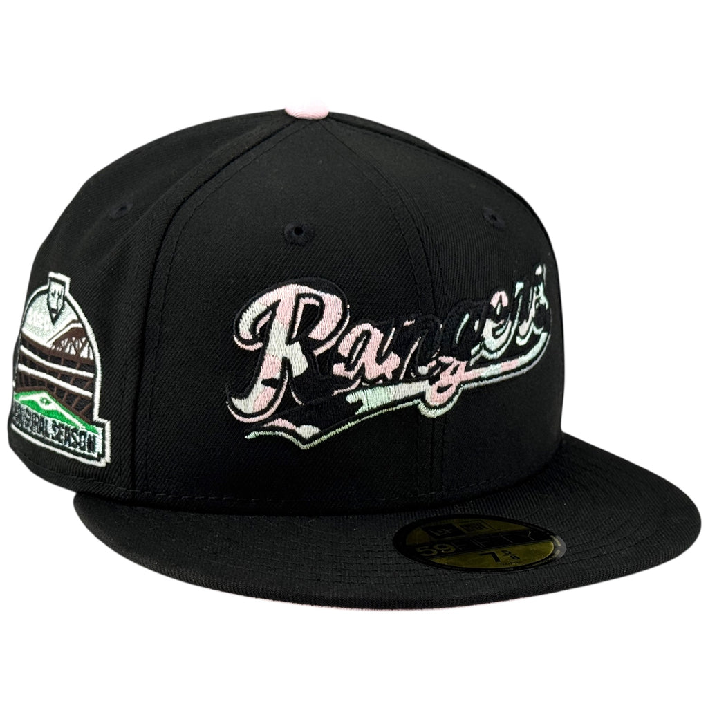 Texas Rangers 🐄 CATTLE RANCH TEXAS 🤠 New Era 59Fifty Fitted Hat - Black