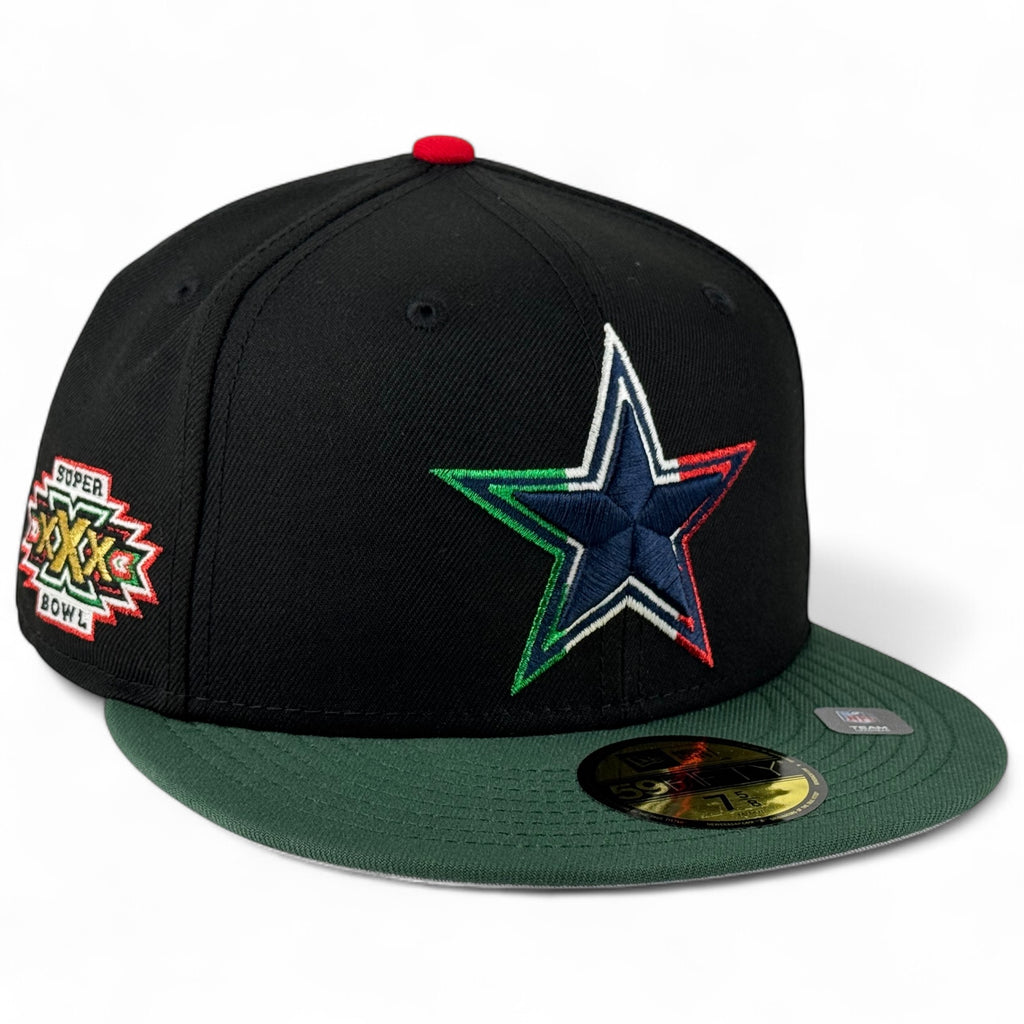Dallas Cowboys 🤠🇲🇽 EL VAQUERO 🤠🇲🇽 New Era 59Fifty Fitted Hat - Black / Green