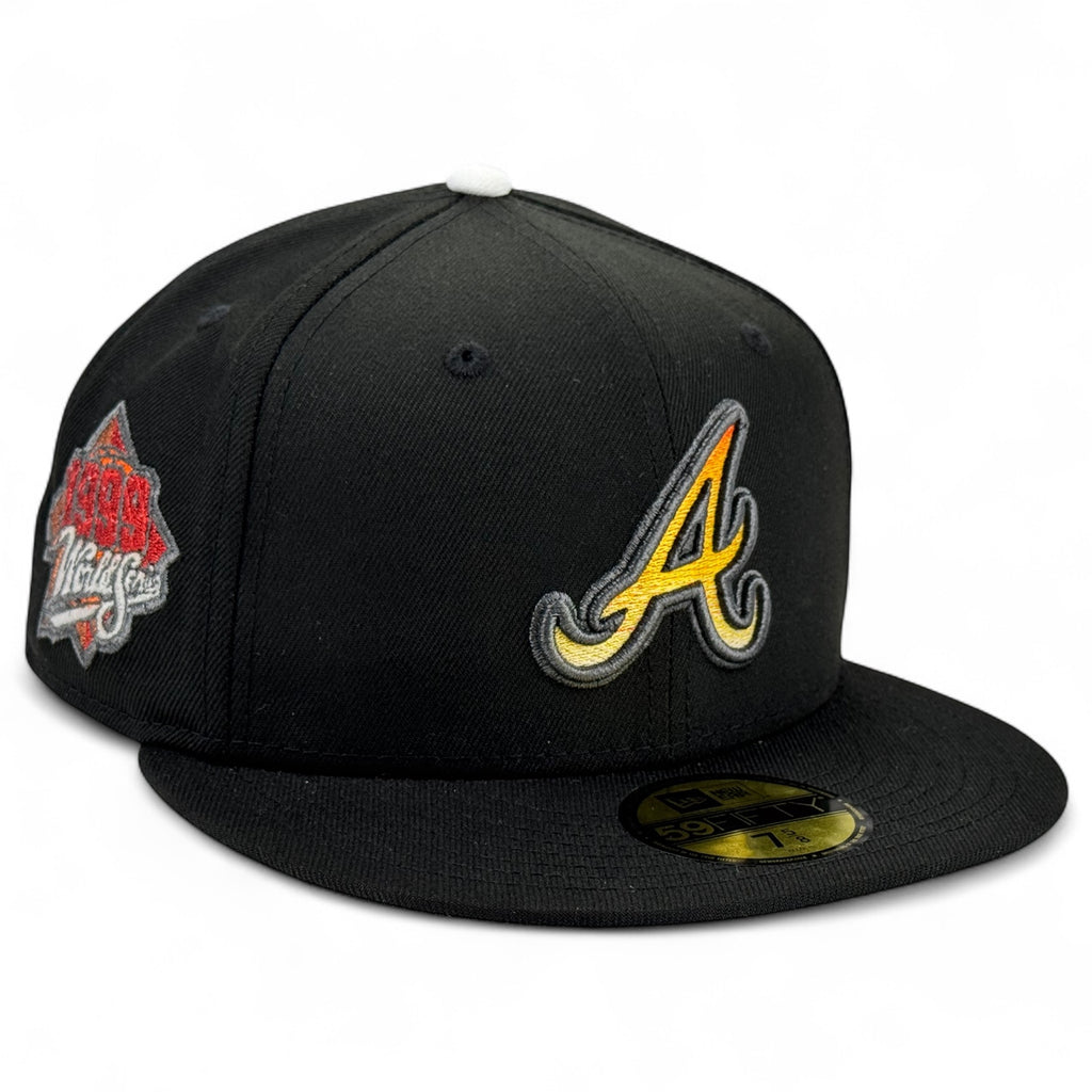 Atlanta Braves 🔥 SCOREGOD 🔥 New Era 59Fifty Fitted Hat - Black