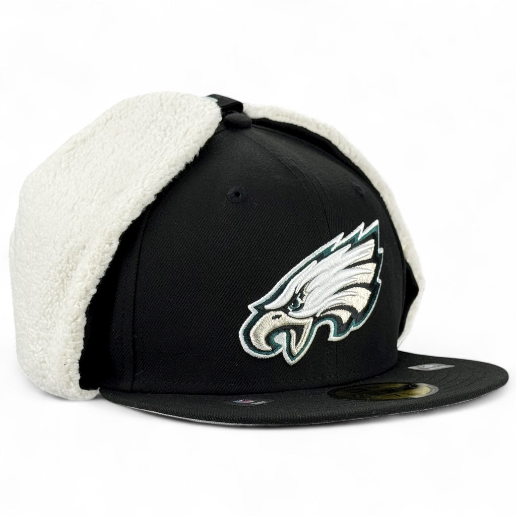 Philadelphia Eagles Official Team Color Dog Ear 59FIFTY Fitted Hat - Black