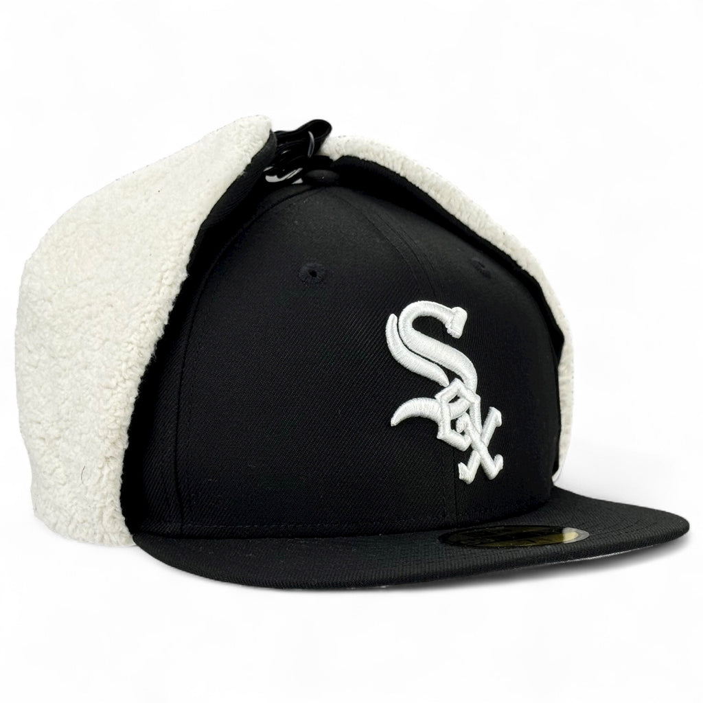 Chicago White Sox Official Team Color Dog Ear 59FIFTY Fitted Hat - Black