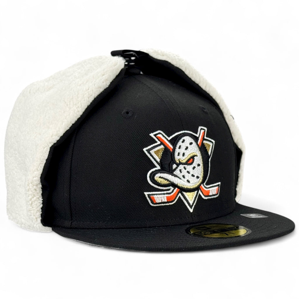 Anaheim Ducks Official Team Color Dog Ear 59FIFTY Fitted Hat - Black