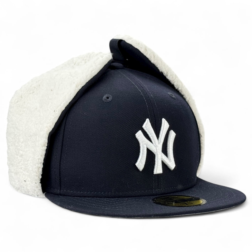 New York Yankees Official Team Color Dog Ear 59FIFTY Fitted Hat - Navy