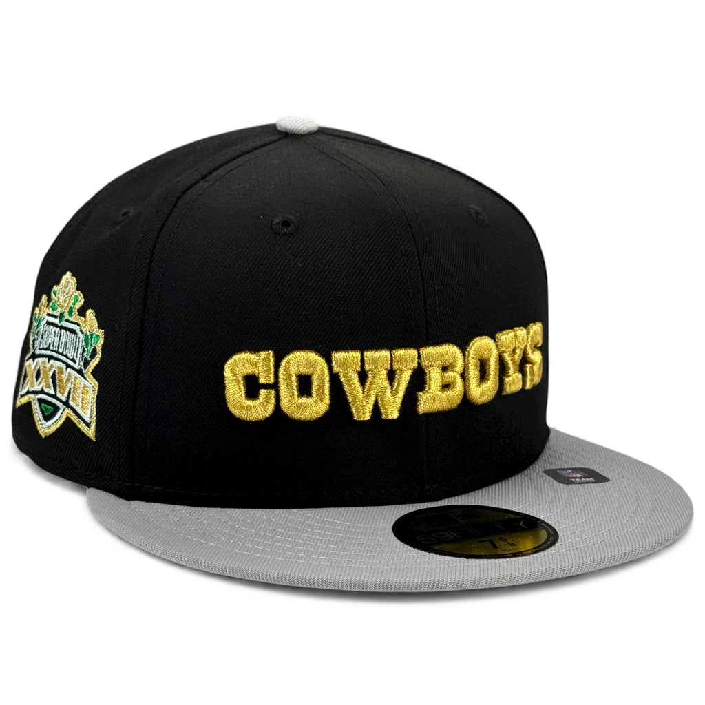 Dallas Cowboys 🌹👑 KING OF HALFTIME 👑🌹New Era 59Fifty Fitted Hat - Black / Grey