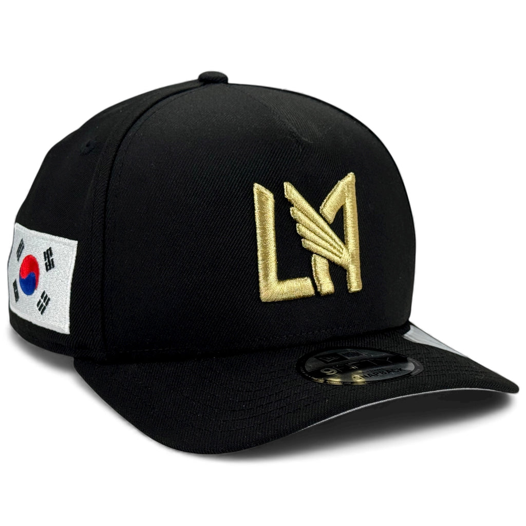 Los Angeles Football Club LAFC New🇰🇷 SONNY 🇰🇷New Era 9FIFTY A-Frame Snapback - Black