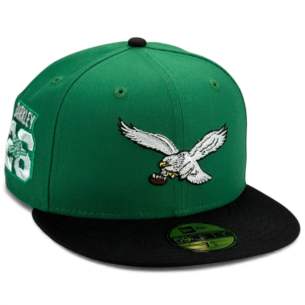 Philadelphia Eagles 🔔🦅THE HURDLE 🦅🔔 New Era 59Fifty Fitted Hat - Kelly Green / Black