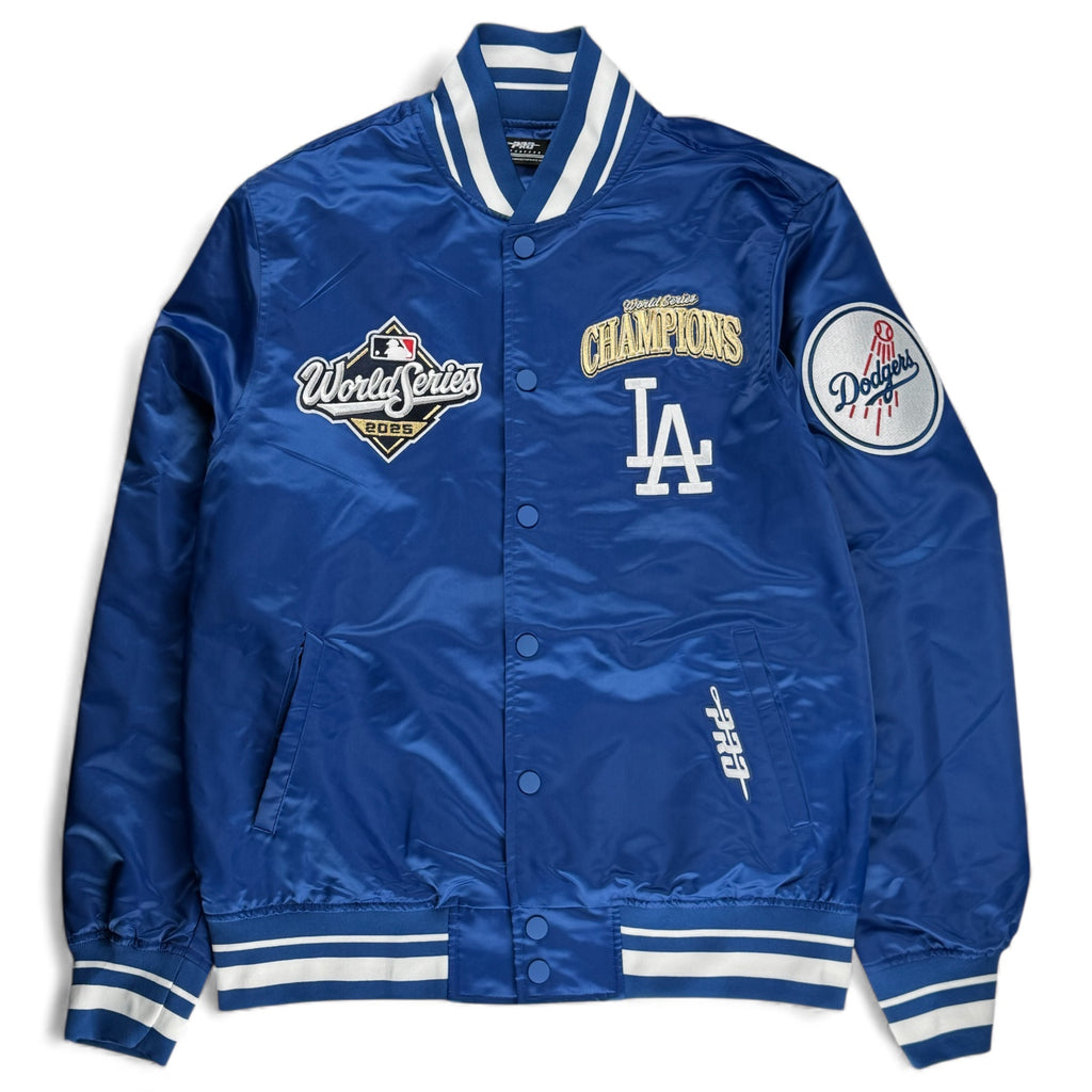 Los Angeles Dodgers World Series 2025 Champions Pro Standard Lightweight Satin Jacket - Blue