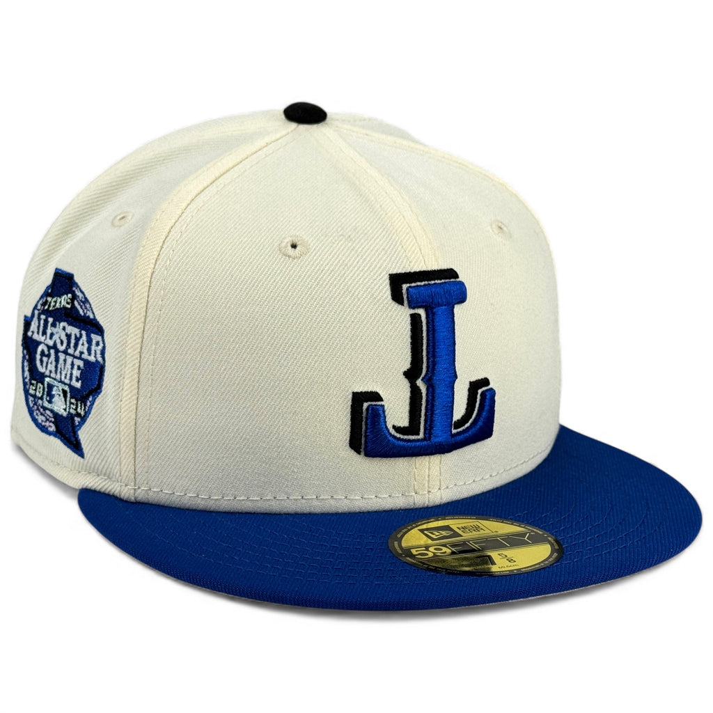 Texas Rangers 🌵TEXAS FRAGMENTS🌵 New Era 59Fifty Fitted Hat - Chrome White / Royal