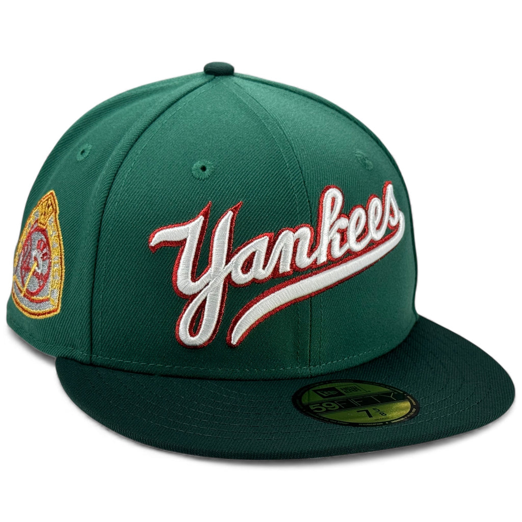 New York Yankees YANKEES 🥩🗽 S&W NY 🗽🥩 New Era 59Fifty Fitted Hat - Pine Green / Dark Green