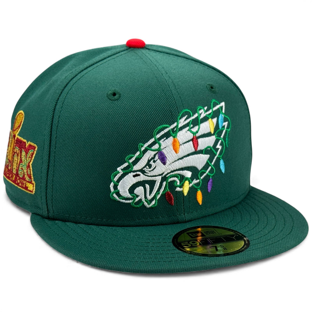 Philadelphia Eagles 🎄🦅 PHILLY CHRISTMAS SPECIAL 🦅🎄 New Era 59Fifty Fitted Hat - Dark Green