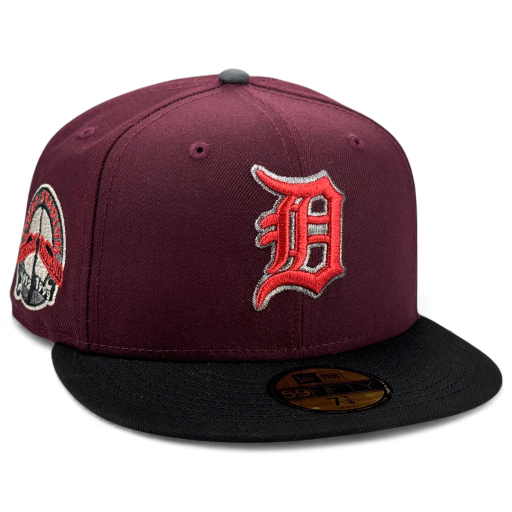 Detroit Tigers 👹 MURDOCK 👹 New Era 59Fifty Fitted Hat - Maroon / Black