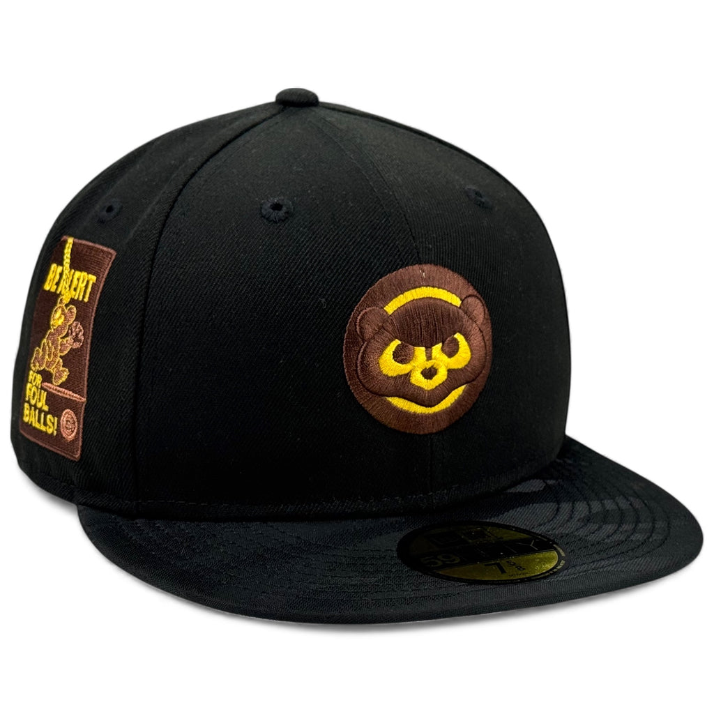 Chicago Cubs 🐵 A BATHING CUB 🐻 New Era 59Fifty Fitted Hat - Black / Black Camo